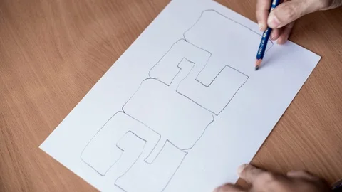 Timelapse of a person’s hard work for creativity, creation Stock-Footage 129574814