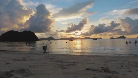 Timelapse of Phillipine sunset Stock Footage 141867554