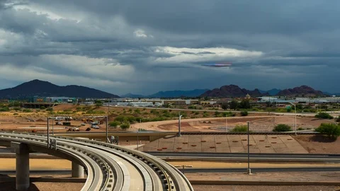 Timelapse of Phoenix Cloudy Weather Video stock 113006078