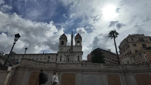 Timelapse in Piazza di spagna Stock Footage 283287402