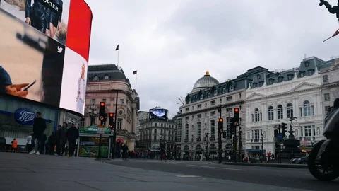 Timelapse Piccadilly Circus Daytime Stock Footage 104642503