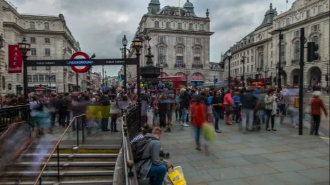 Timelapse of piccadilly Stock Footage 221232870
