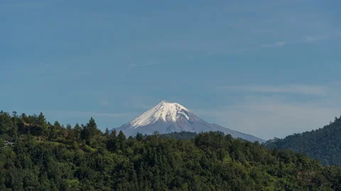Timelapse Of Pico De Orizaba Peak from Veracruz Mexico Stock Footage 196273919