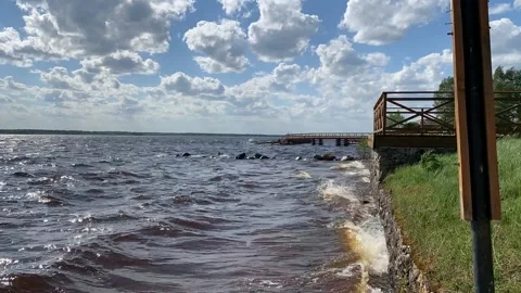 Timelapse at the pier Stockbeeldmateriaal 170610045