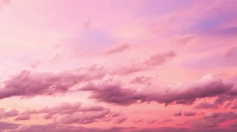 pink sunset clouds