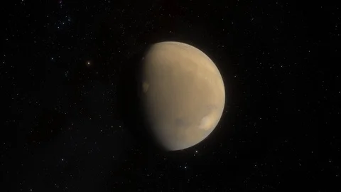 Timelapse of planet Mars with Stars in background. Stock Footage 116999199