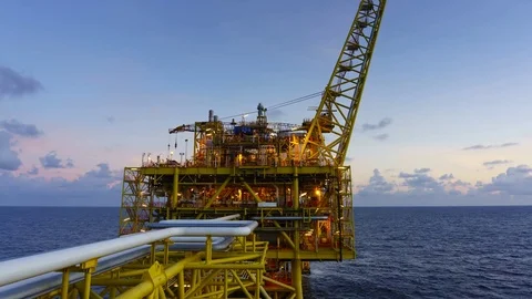 Timelapse Platform during sunrise Stock Footage 70342747