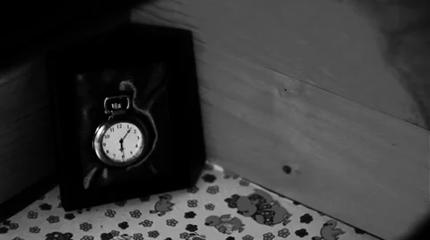 Timelapse of pocket watch Stock Footage 34642343