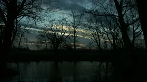 Timelapse pond sunrise Vídeo Stock 11608169