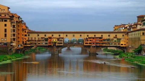 Timelapse of Ponte Vecchio, Florence 库存影片 81105486