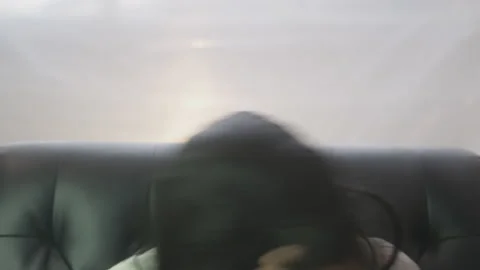Timelapse of a Possessed Woman Pulling at Her Hair Stock Footage 208754750