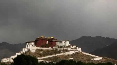 Timelapse Potala Palace 스톡 동영상 11593386