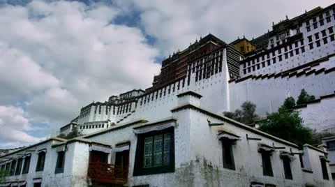 Timelapse Potala Palace Vídeo Stock 11611297
