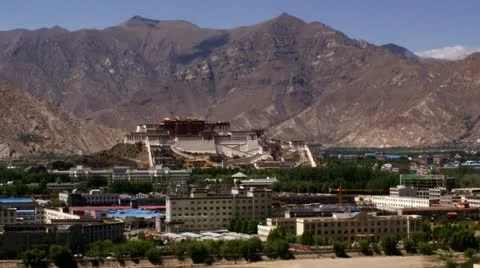 Timelapse Potala Palace Vídeo Stock 11612237