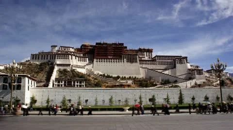 Timelapse Potala Palace 스톡 동영상 11612389