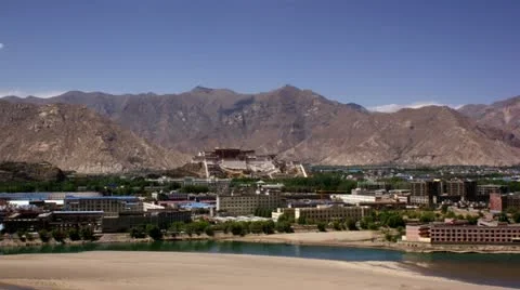 Timelapse Potala Palace Vídeo Stock 11612448