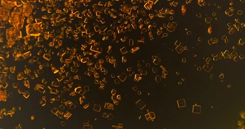 Timelapse of Potassium dichromate crystallization under polarized light Stock Footage 116465914