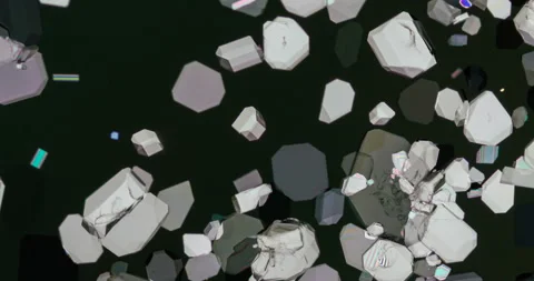 Timelapse of Potassium hydrogen tartrate crystallization under polarized light Stock-Footage 116872411