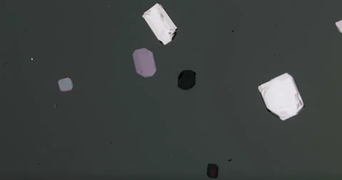 Timelapse of Potassium hydrogen tartrate crystallization under polarized light Stock Footage 116873104