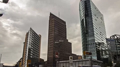 Timelapse of the Potsdamer Platz in Berlin, Germany Stock-Footage 101086792