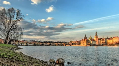 Timelapse of Prague during the day. Stock Footage 61793742