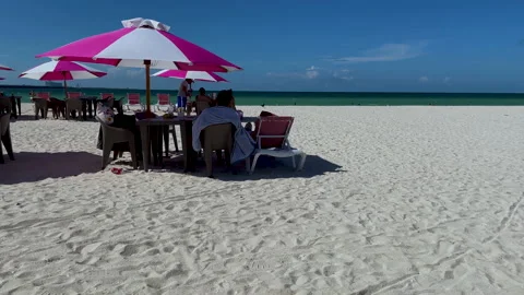 Timelapse at Progreso Beach in Yucatan Mexico Video stock 159523459