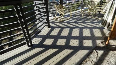 Timelapse railing shadow Stock Footage 172602408