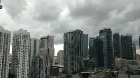 Timelapse of rain over Miami, Florida, USA Stock Footage 162114570