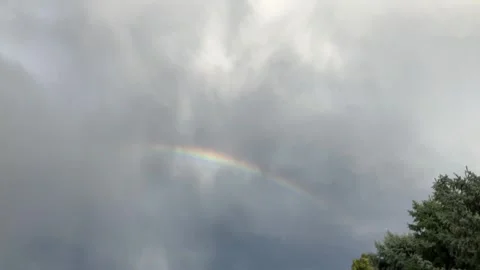 Timelapse Rainbow Disappear. 4K 60fps Stock Footage 286156566