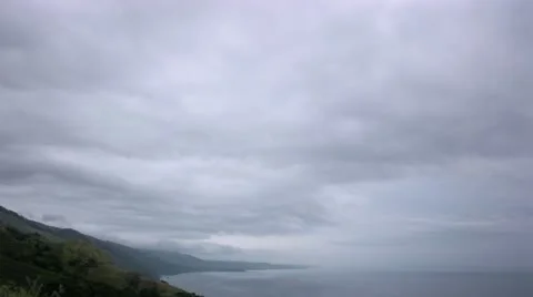Timelapse rainy coast Stock-Footage 11558162