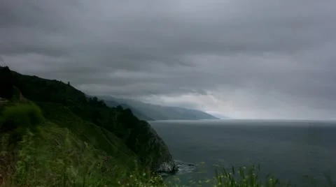 Timelapse rainy coast 動画素材 11587511