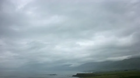 Timelapse rainy coast Video stock 11606691