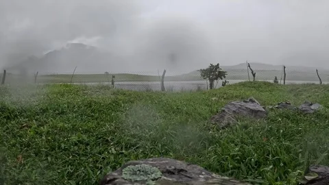 Timelapse of a rainy day in the mountains of the Ngobe Bugle region Stock Footage 344881553