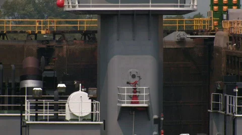 TIMELAPSE RAISING SHIP Video stock 502874