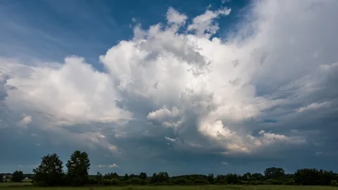 Timelapse of rapidly growing storm clouds Stock Footage 301406139