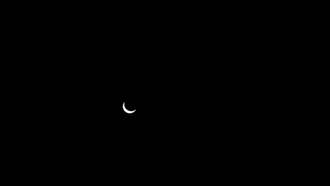 Timelapse of a real solar eclipse Stock Footage 79079384