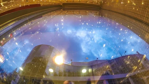 Timelapse of reality through reflection in the glass Stock-Footage 129621177