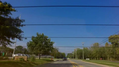 Timelapse From A Rear View Of Traffic_4K Video stock 97076696