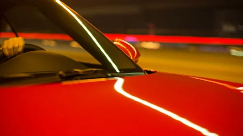 Timelapse: red car 60416376