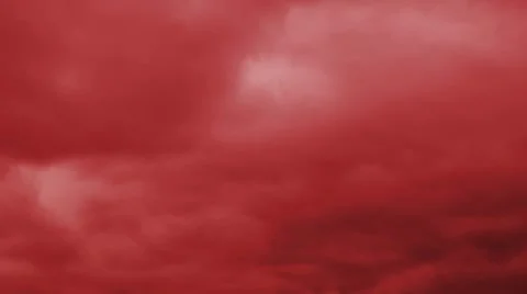 Timelapse Red Loopable Cloudscape Stock Footage 7910154