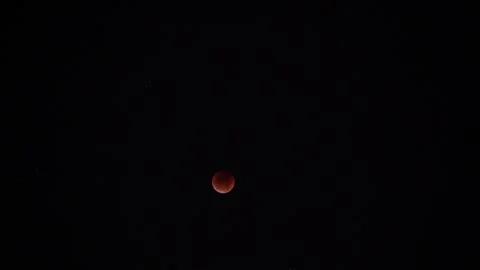 Timelapse of the Red Moon 1 Stock Footage 334353407