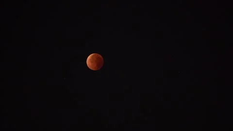 Timelapse of the Red Moon 3 Stock Footage 334353279