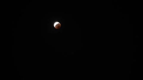 Timelapse of the Red Moon 5 Stock Footage 334353649