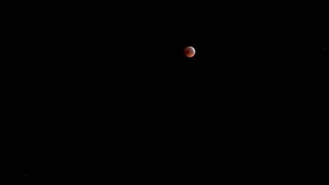Timelapse of the red moon in Belgium Stock Footage 108587240