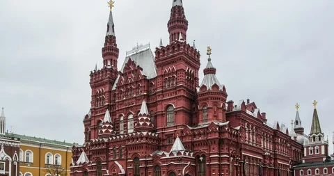 Timelapse on Red Square with the Kremlin Stock-Footage 129535718
