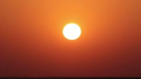 Timelapse with red sunset in desert Stock Footage 18956905
