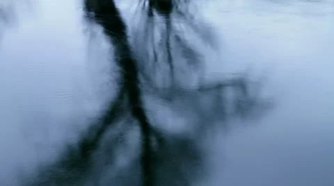 Timelapse reflection in the river. Stock Footage 9131046