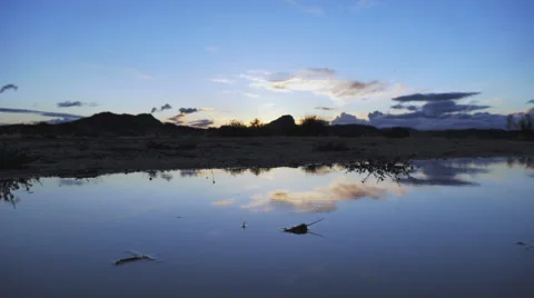 Timelapse reflection on water 스톡 동영상 68973636