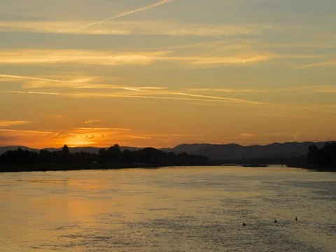 Timelapse The Rhin River ProRes-422 1080p 25 VHQ Stock Footage 77646808