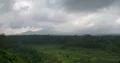 Timelapse rice fields at volcano Mount Agung covered in clouds in Bali Indonesia 4k or 4k+ Resolution